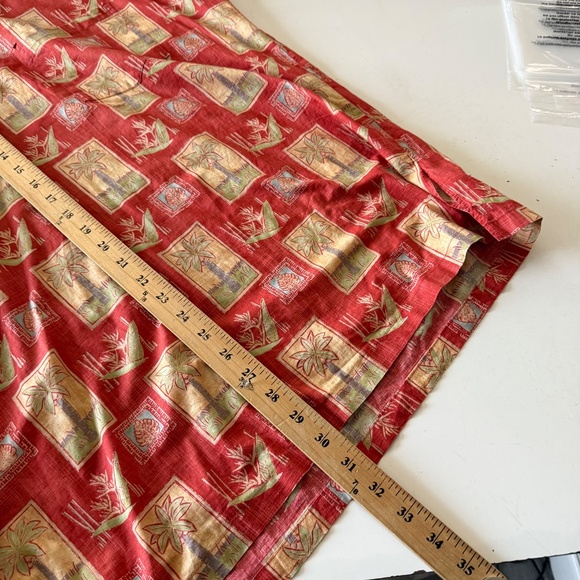 Tori Richard Hawaiian Lightweight Cotton Lawn Tropical Polo Shirt Mens LARGE - Picture 6 of 6